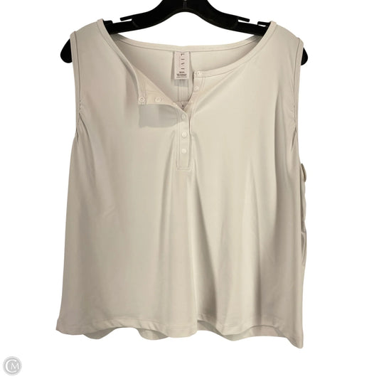 Athletic Tank Top By Livi Active In White, Size: 18