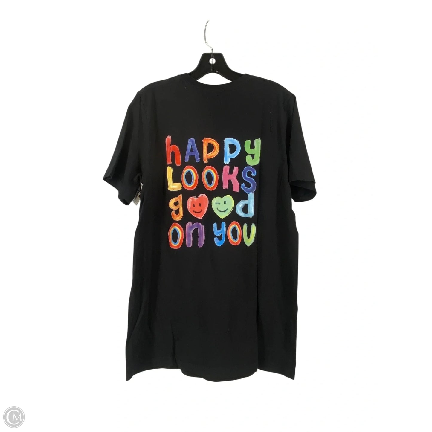 Top Short Sleeve Basic By Bella + Canvas In Black, Size: L