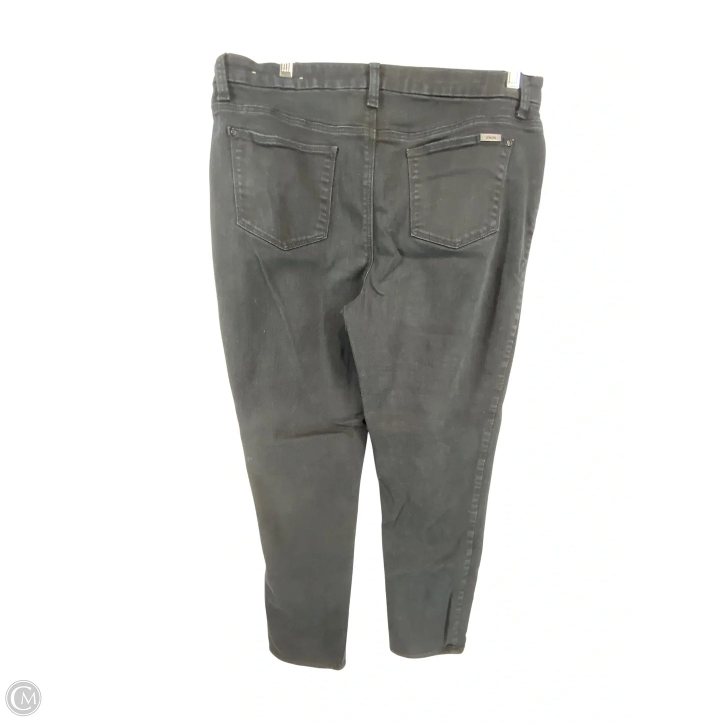 Jeans Skinny By Chicos In Black Denim, Size: 10l