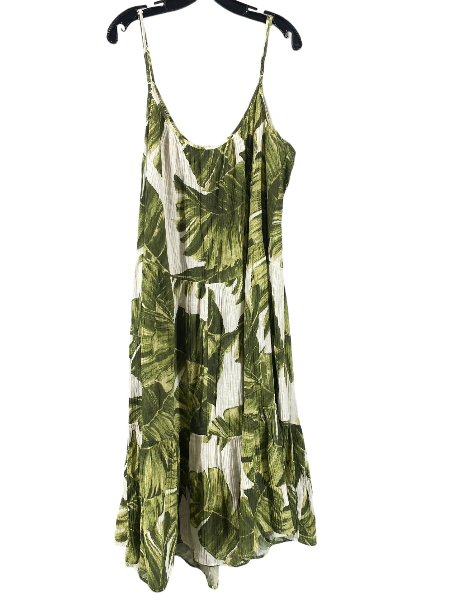 Green Dress Casual Midi H&m, Size 2x