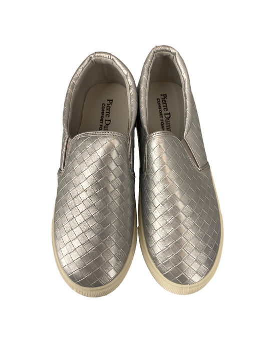 Silver Shoes Flats Pierre Dumas, Size 8