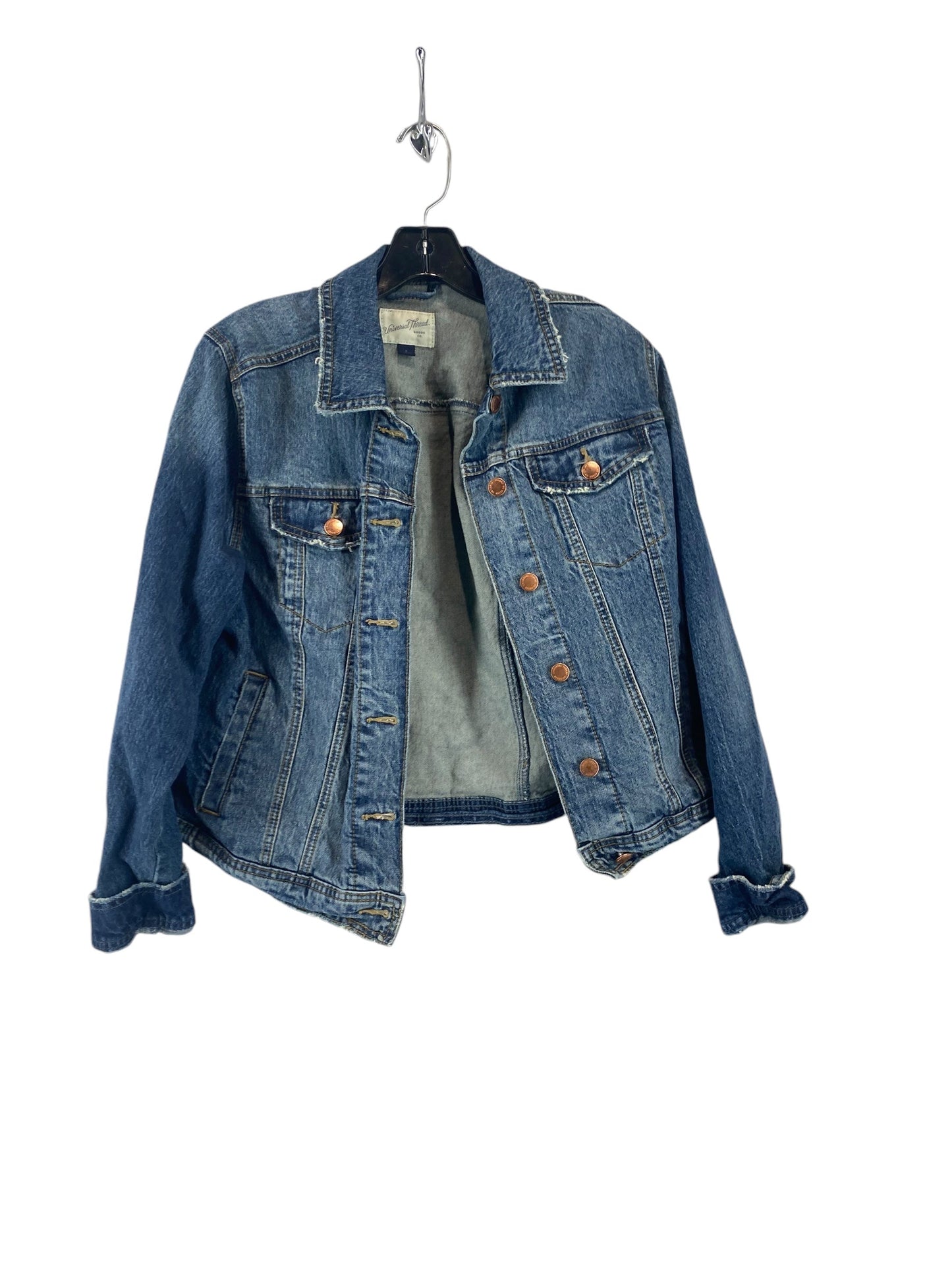 Jacket Denim By Universal Thread In Blue Denim, Size: S