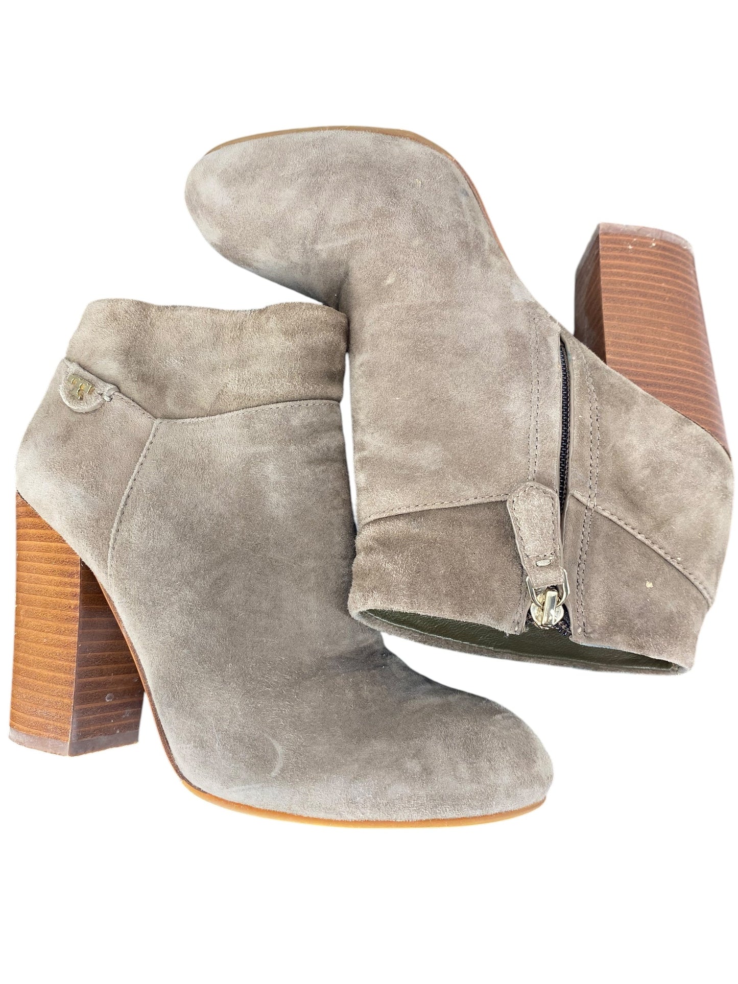 Boots Designer By Tory Burch In Grey, Size: 7