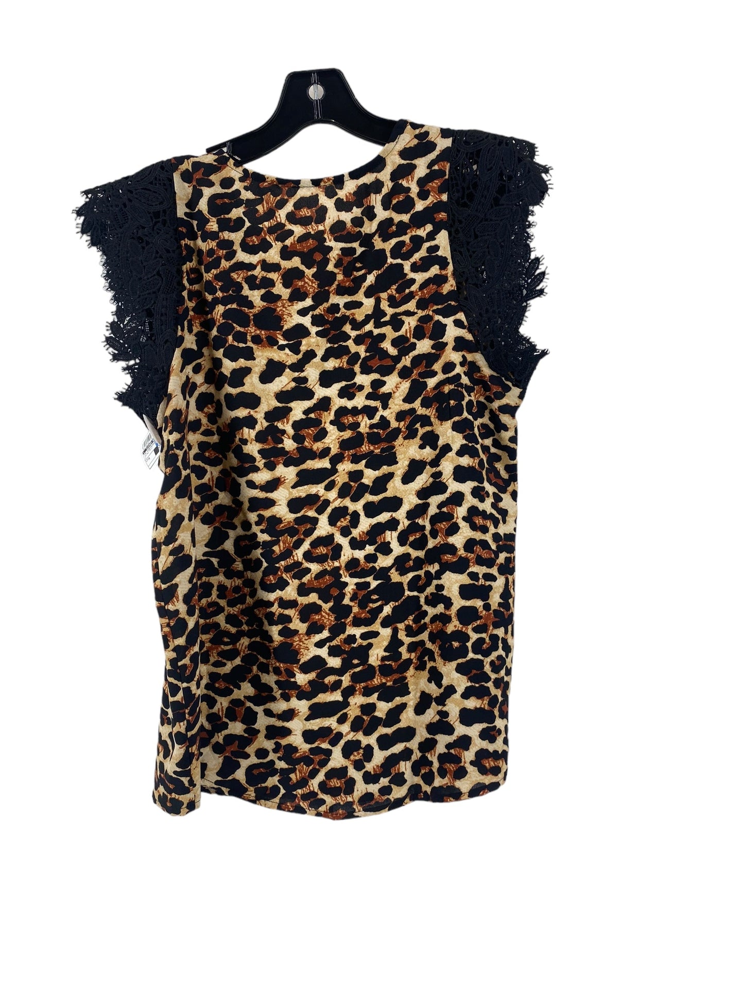 Animal Print Top Sleeveless Clothes Mentor, Size M