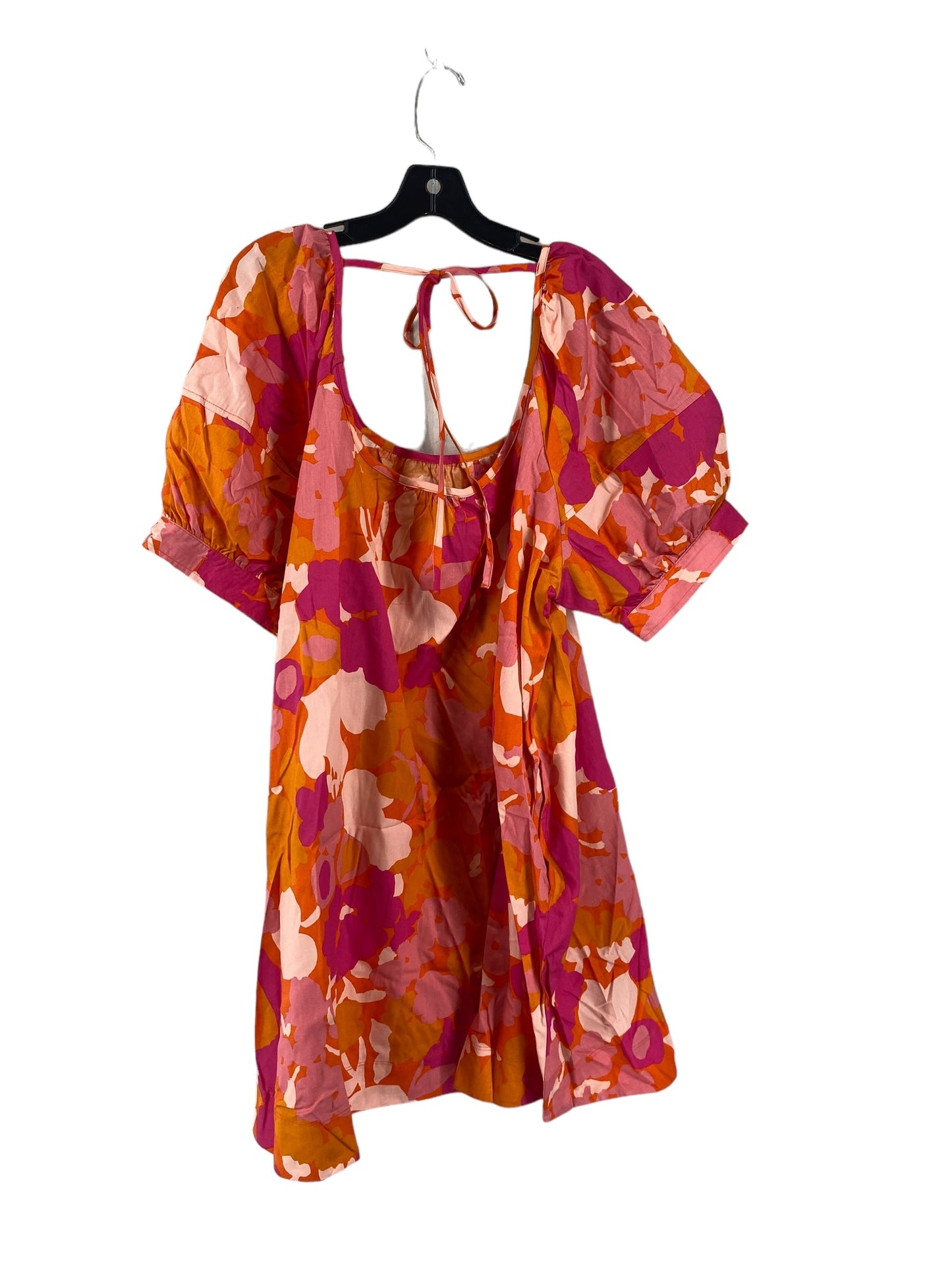 Floral Print Dress Casual Short Free Assembly, Size Xl