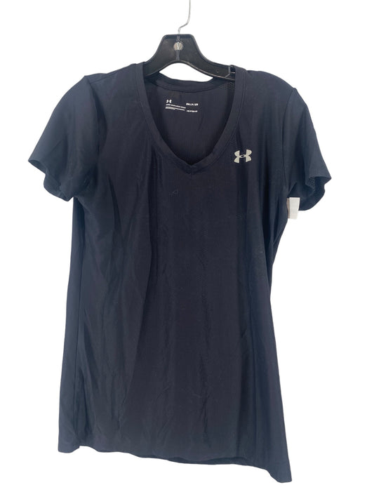 Black Athletic Top Short Sleeve Under Armour, Size S