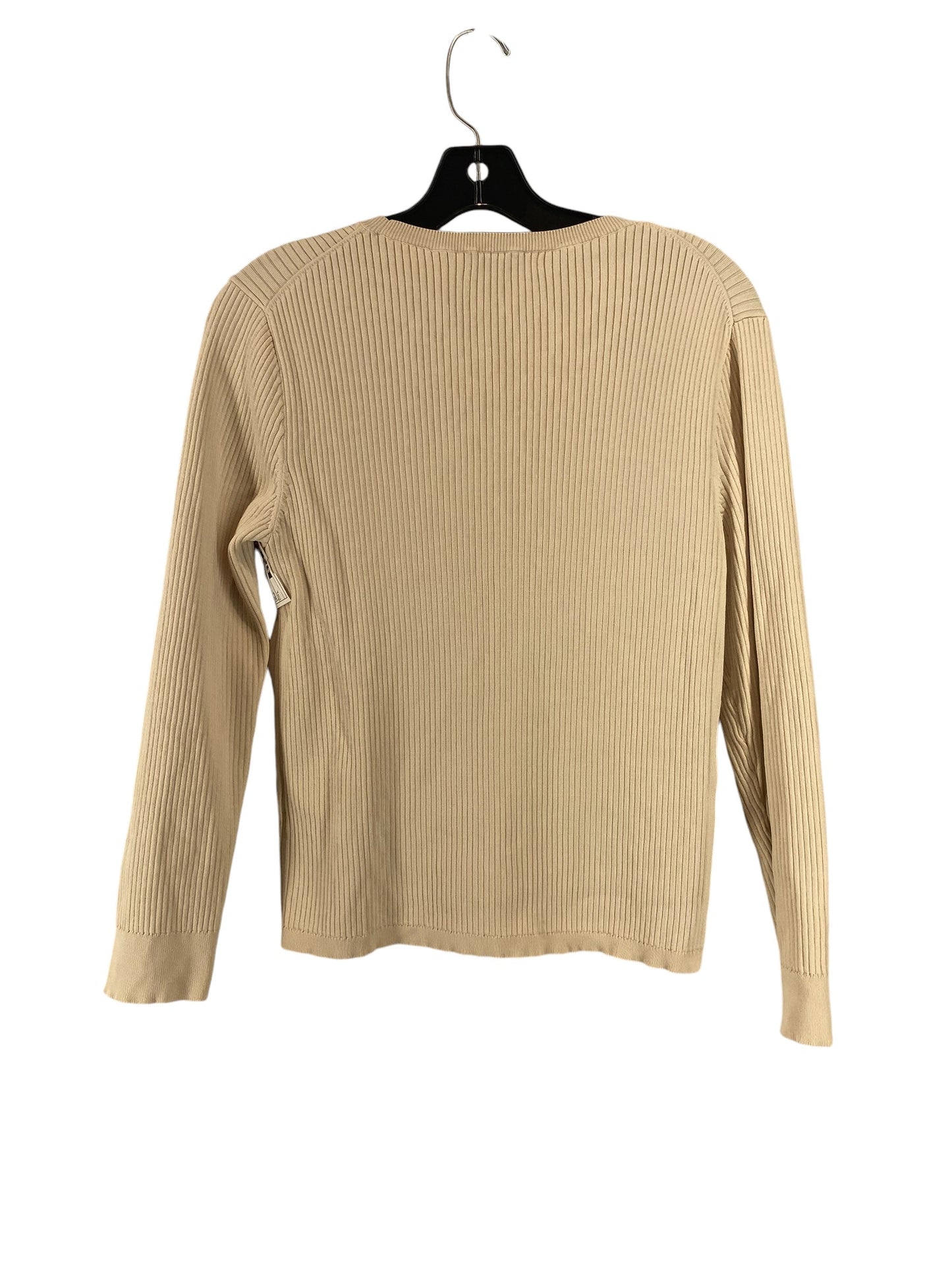 Top Long Sleeve By J. Crew In Cream, Size: L