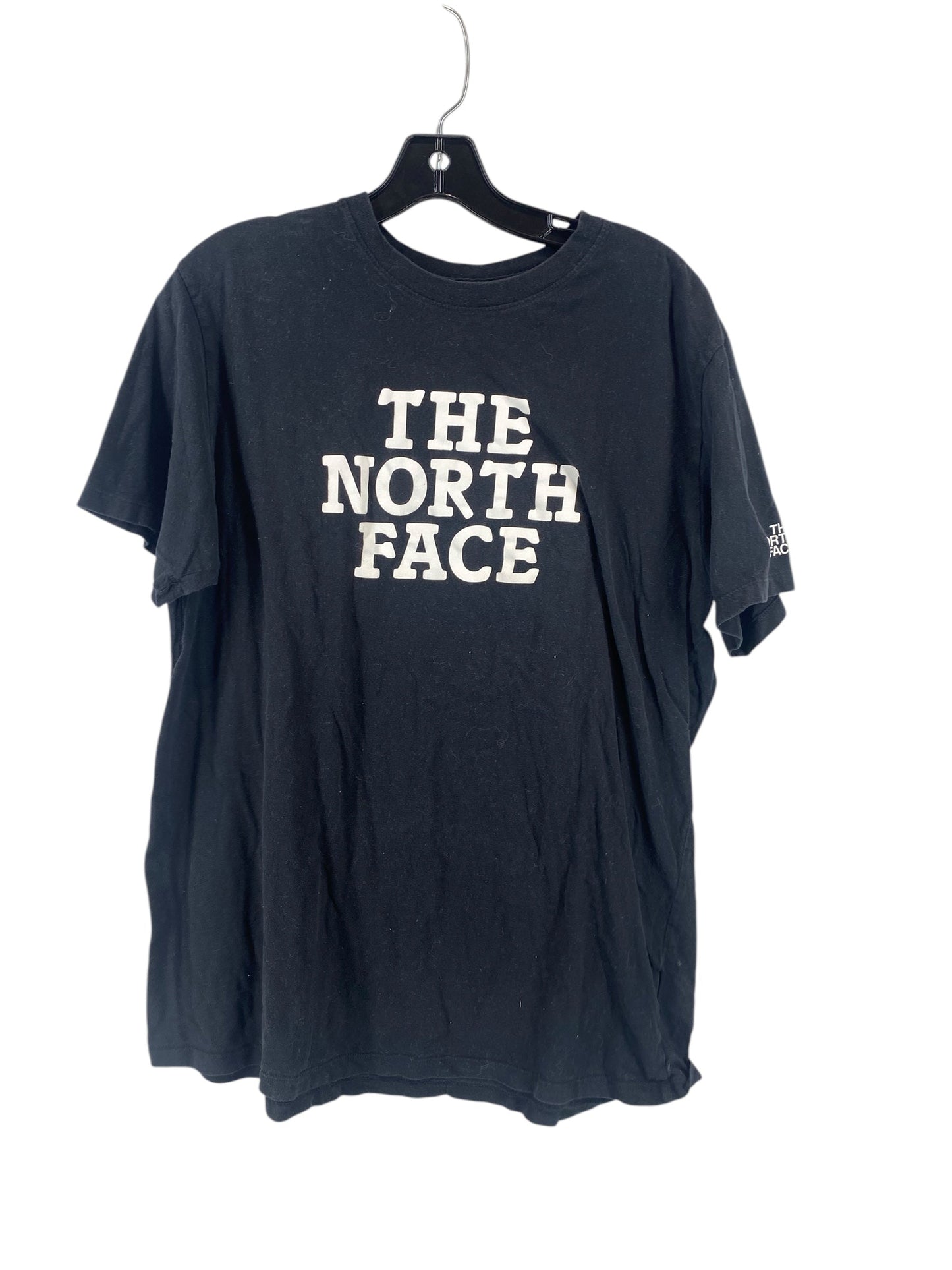 Athletic Top Short Sleeve By The North Face In Black, Size: L