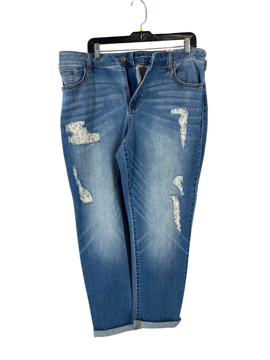 Jeans Cropped By Chicos In Blue Denim