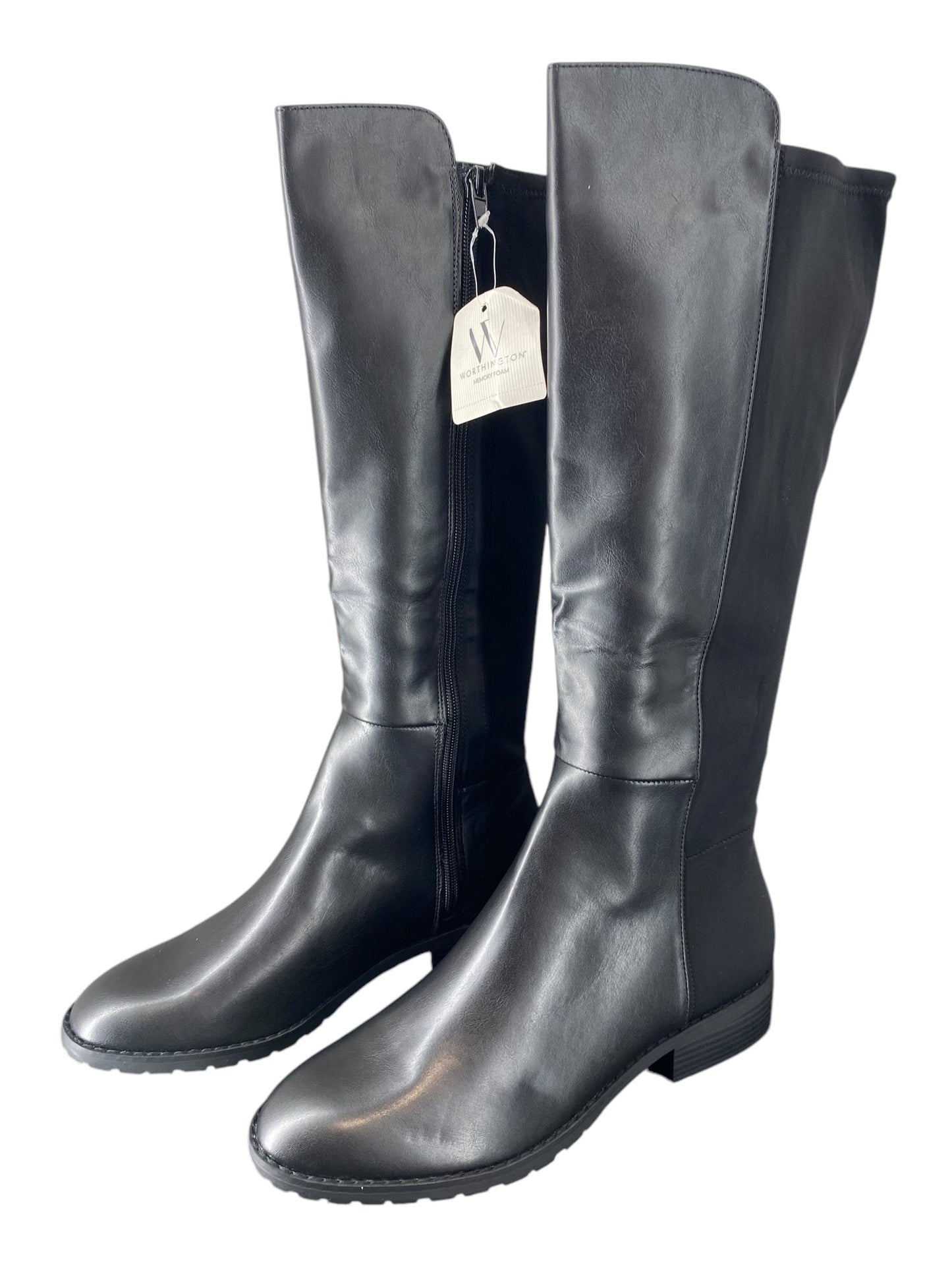 Boots Mid-calf Flats By Worthington In Black, Size: 10