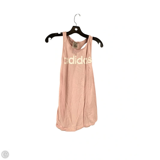 Athletic Tank Top By Adidas In Pink, Size: L