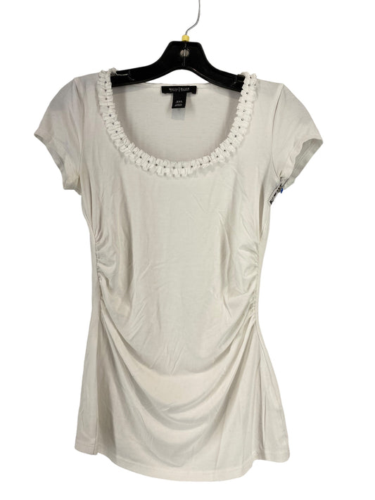 White Top Short Sleeve White House Black Market, Size Xxs