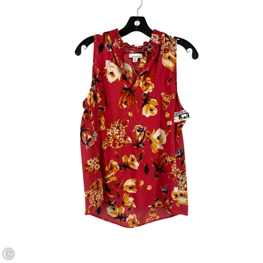 Top Sleeveless By Allison Joy In Red, Size: M