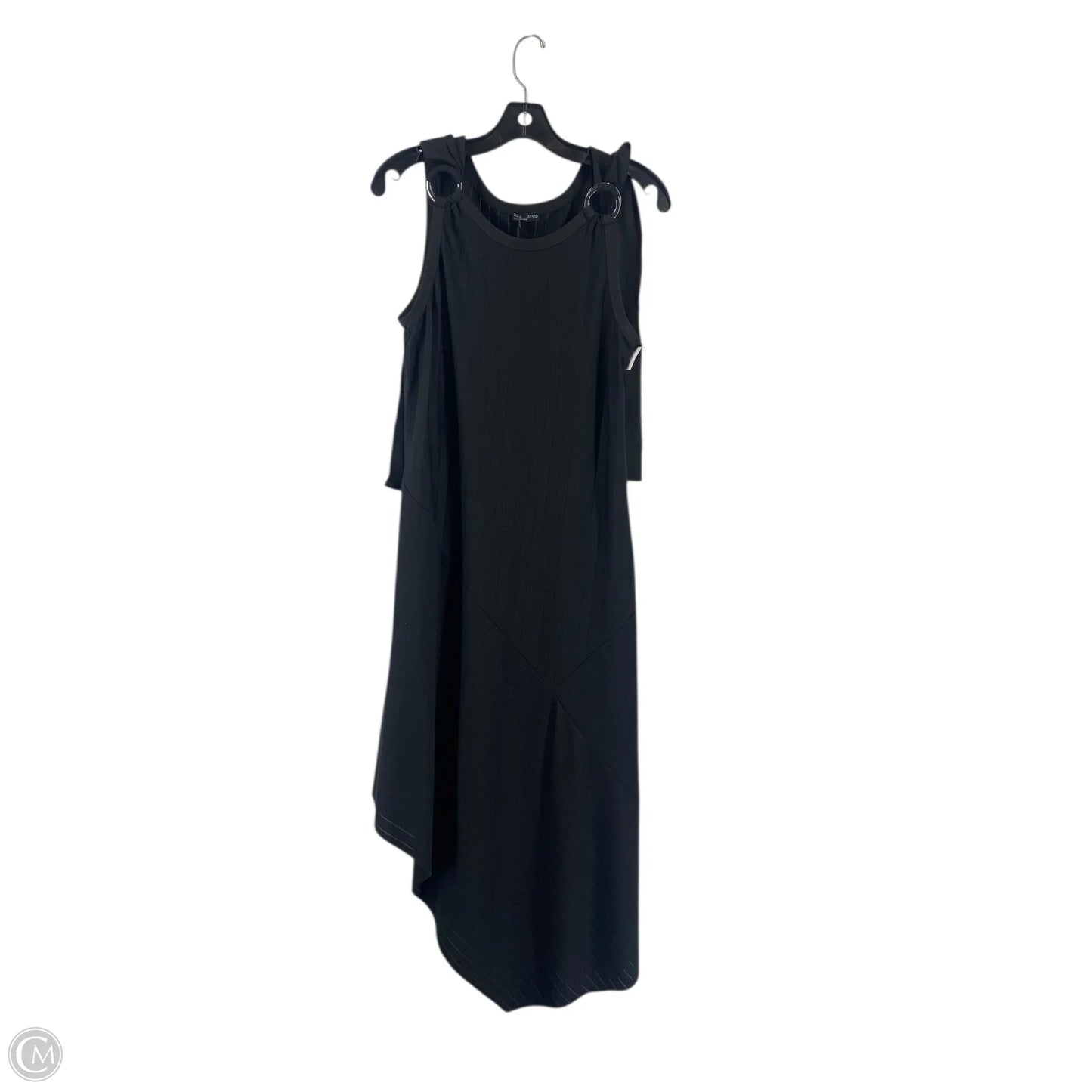 Dress Casual Midi By Zara In Black, Size: L