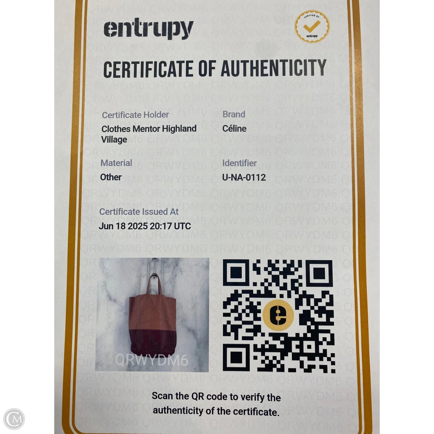 Tote Luxury Designer By Celine, Size: Large