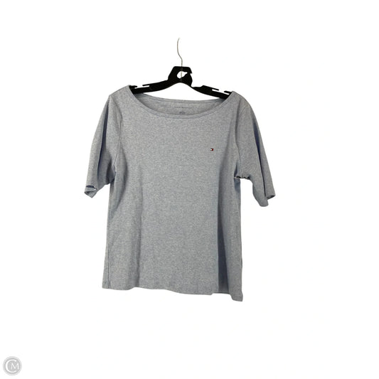 Top Short Sleeve By Tommy Hilfiger In Blue, Size: L