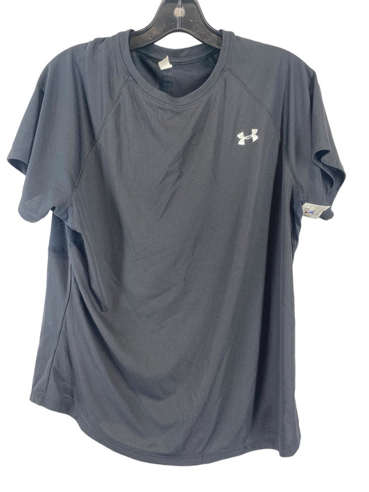 Black Athletic Top Short Sleeve Under Armour, Size Xl
