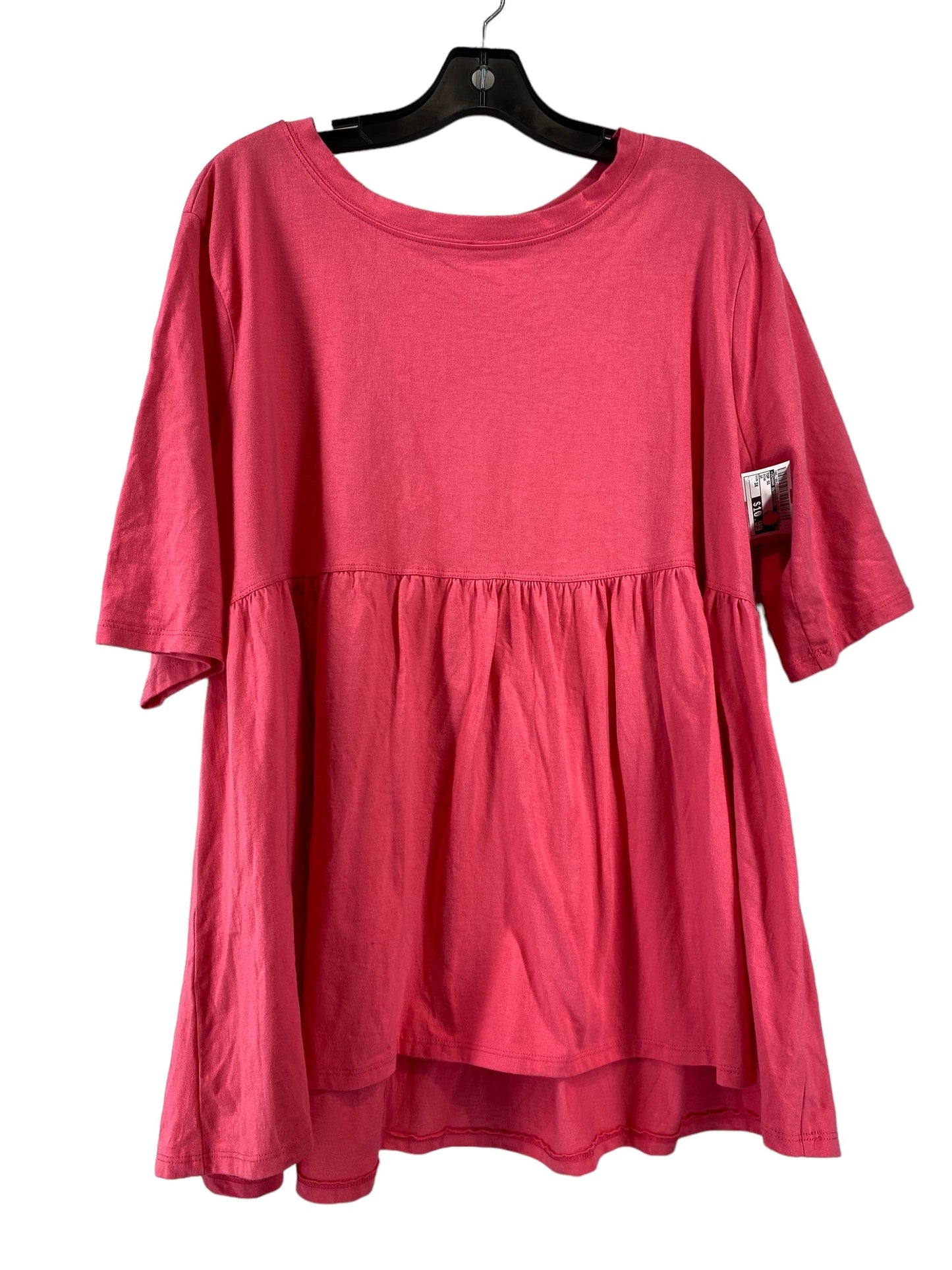 Pink Top Short Sleeve Zenana Outfitters, Size 3x
