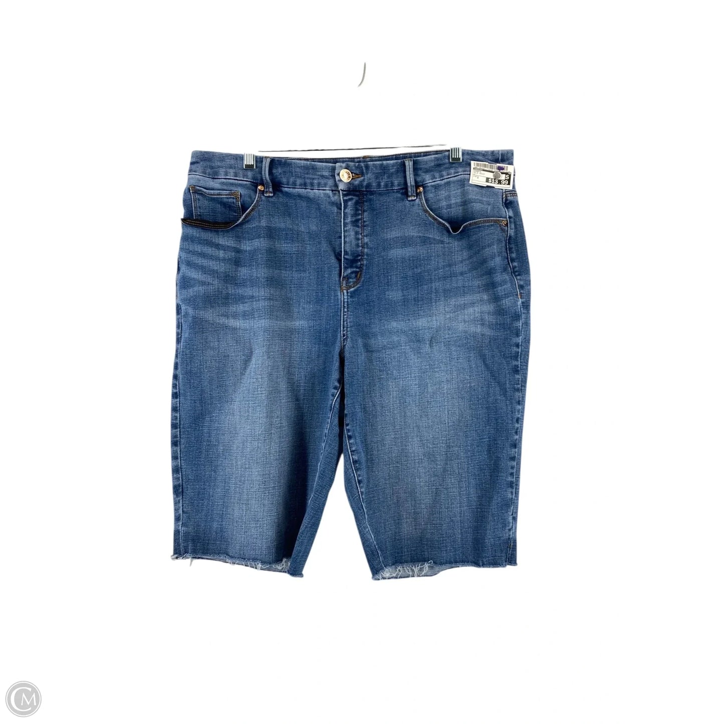 Shorts By Chicos In Blue Denim, Size: 2