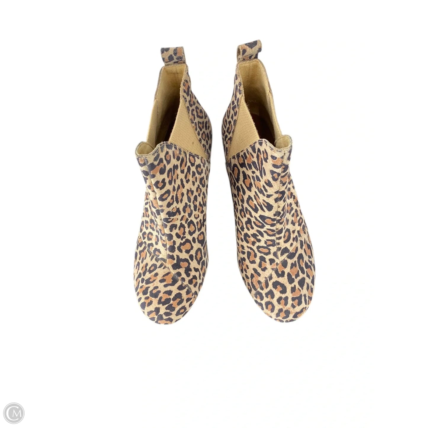 Boots Ankle Flats By Toms In Animal Print, Size: 8