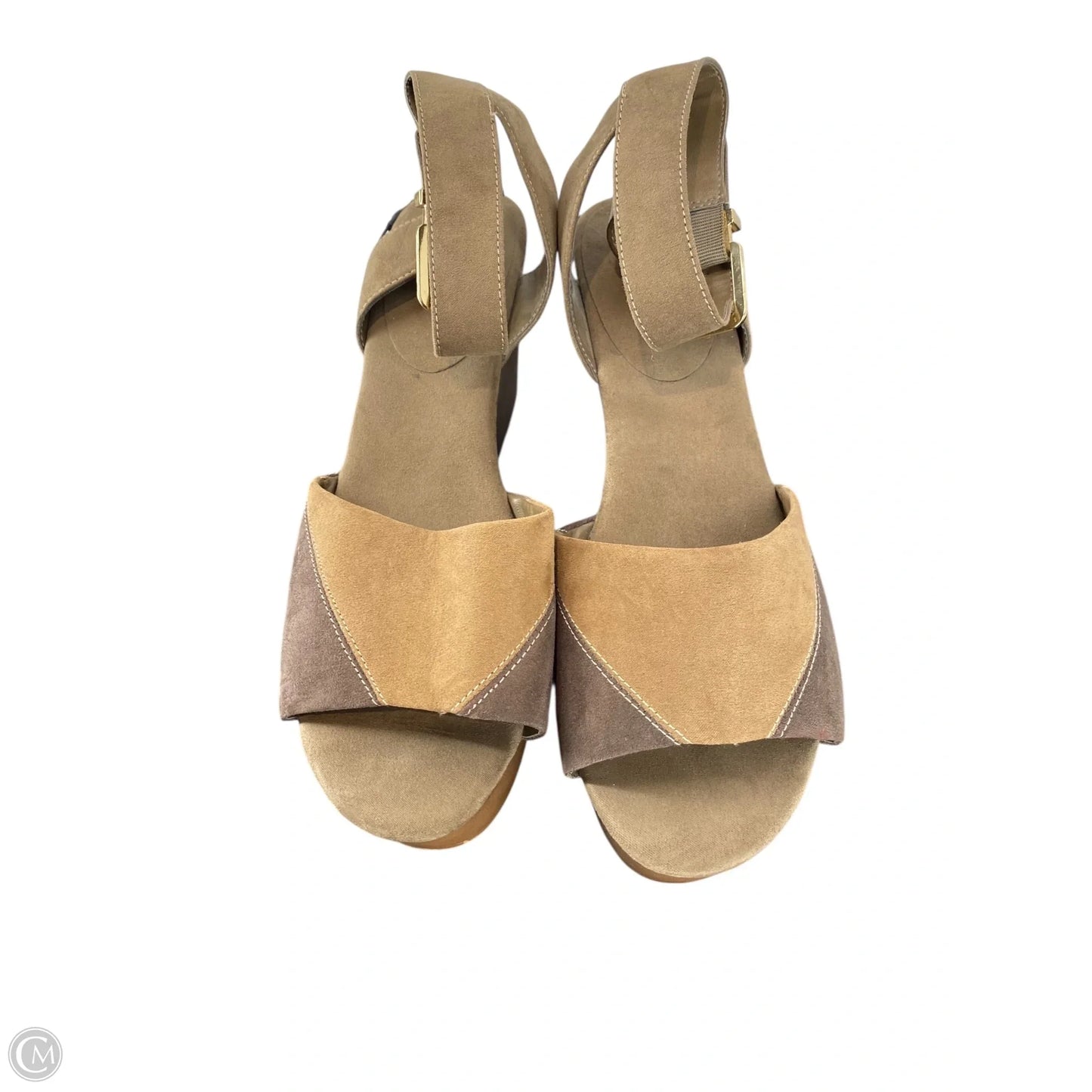 Shoes Heels Wedge By Cmc In Brown, Size: 10