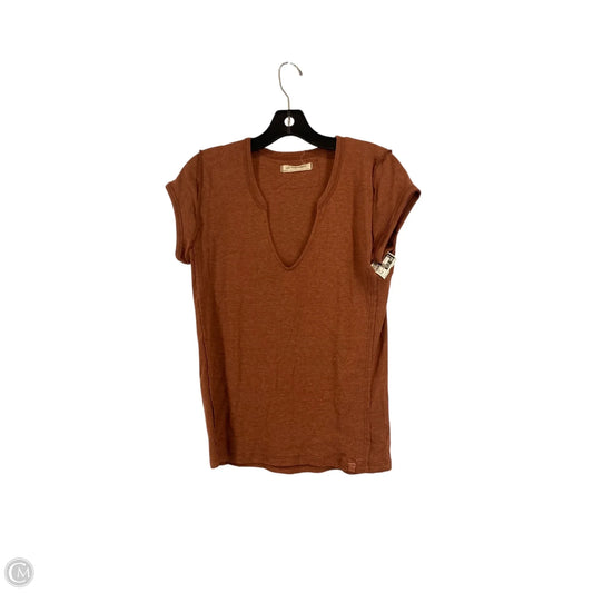 Top Short Sleeve By We The Free In Brown, Size: M