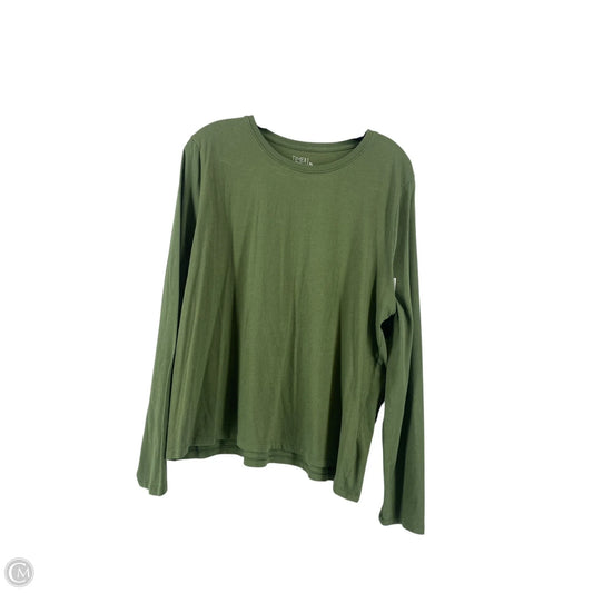 Top Long Sleeve By Time And Tru In Green, Size: Xl