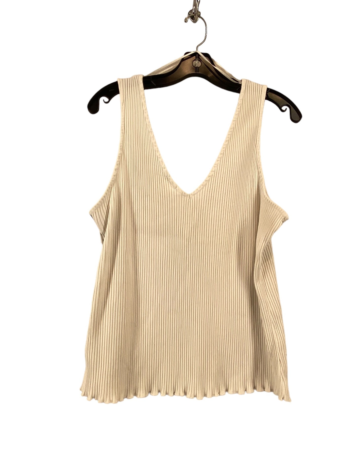 White Top Sleeveless H&m, Size Xl