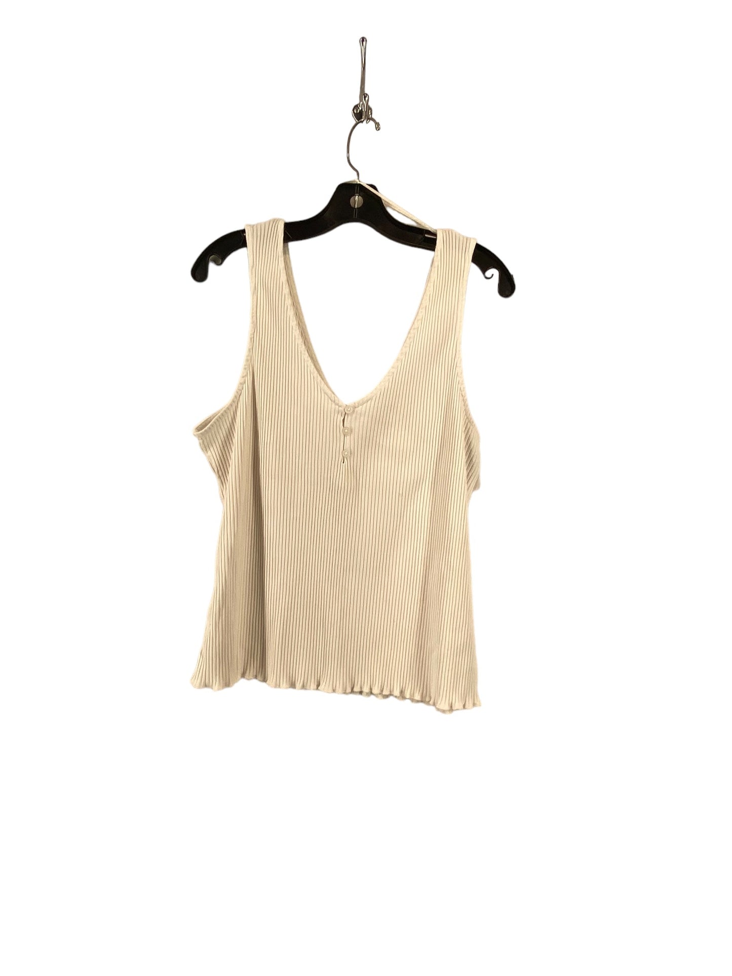 White Top Sleeveless H&m, Size Xl