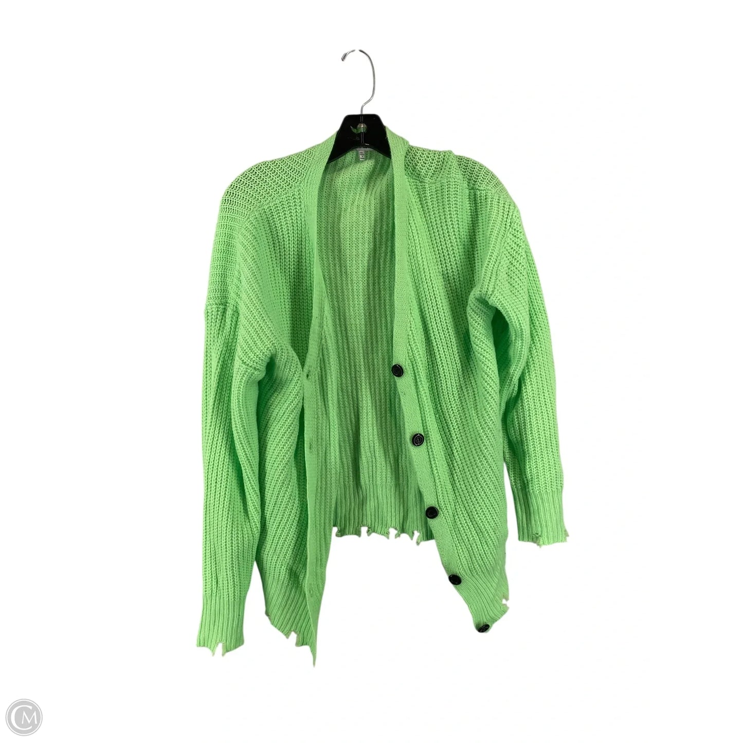 Cardigan By Fashion Nova In Green, Size: Xl