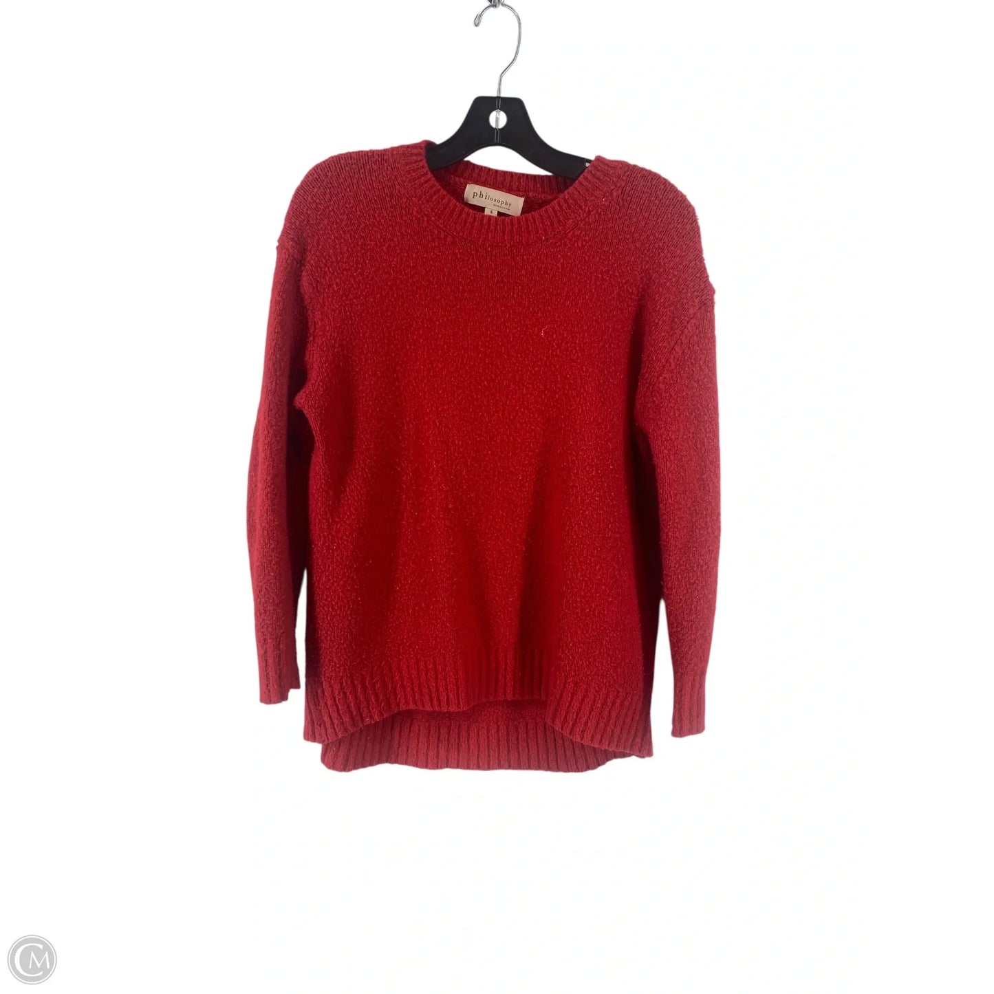 Sweater By Philosophy In Red, Size: S