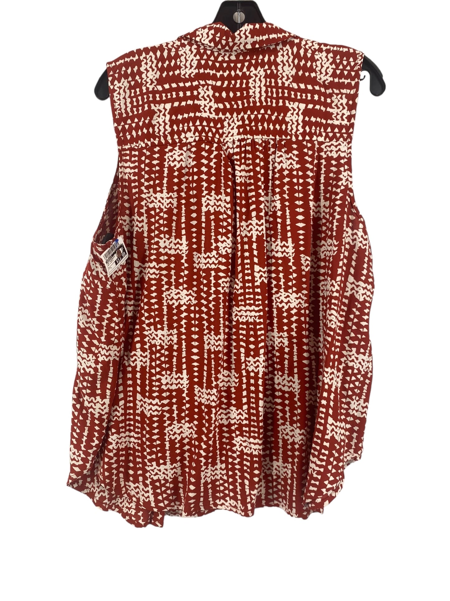 Red & White Top Sleeveless Marrakech, Size L