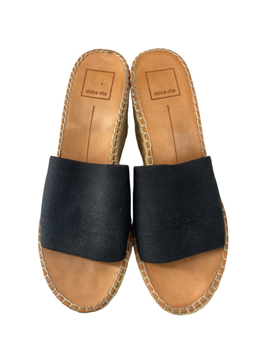 Black Sandals Heels Platform Dolce Vita, Size 8.5