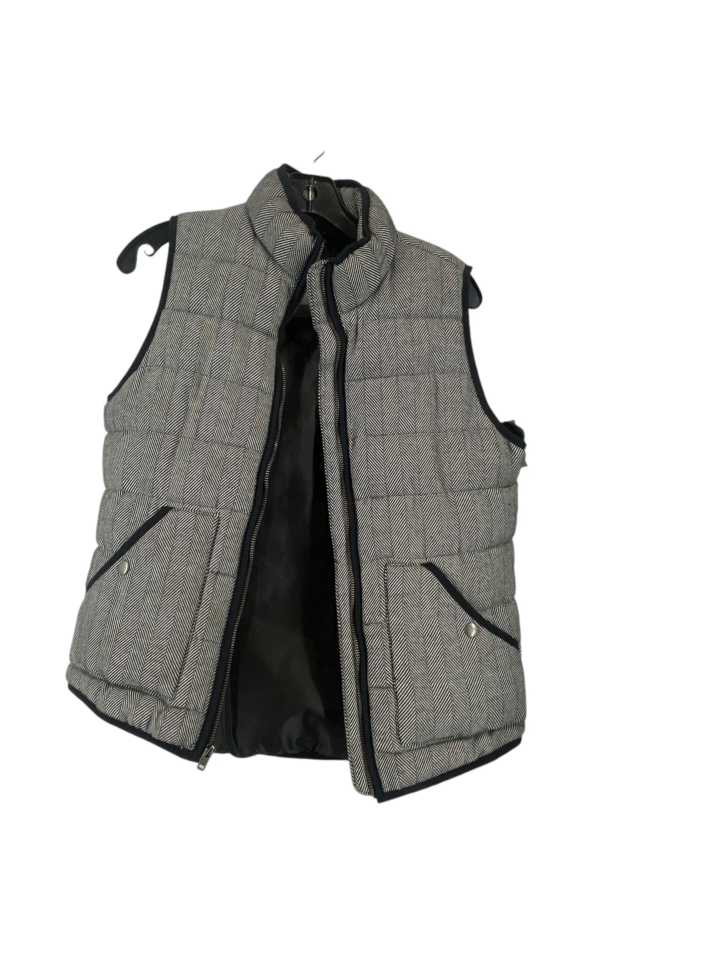 Vest Puffer & Quilted By A New Day In Black & White, Size: M