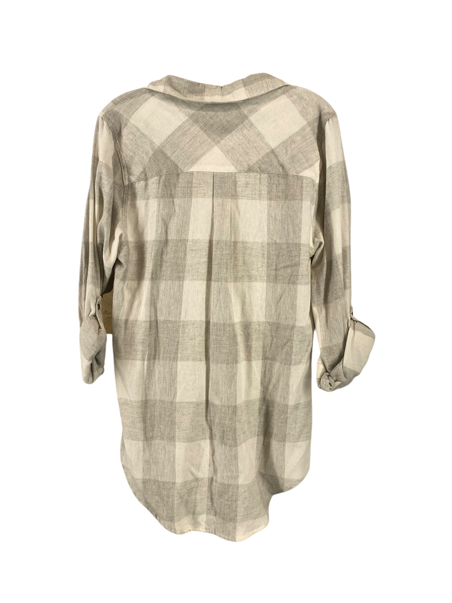 Top Long Sleeve By Altard State In Plaid Pattern, Size: M