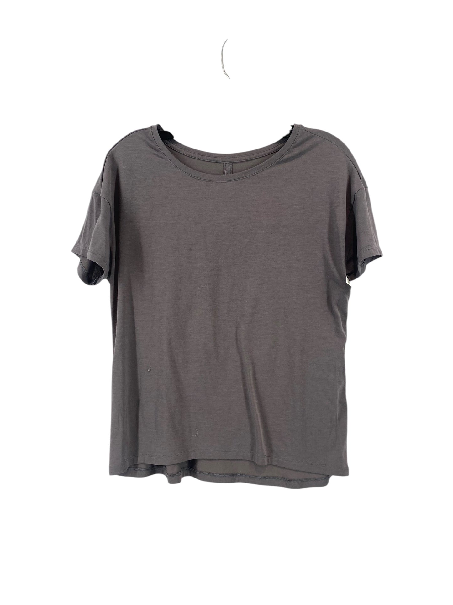 Athletic Top Short Sleeve By Athleta In Grey, Size: S