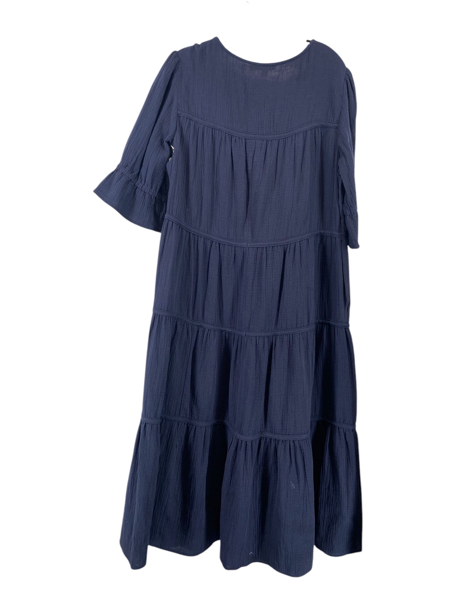 Dress Casual Maxi By Chicos In Navy, Size: S