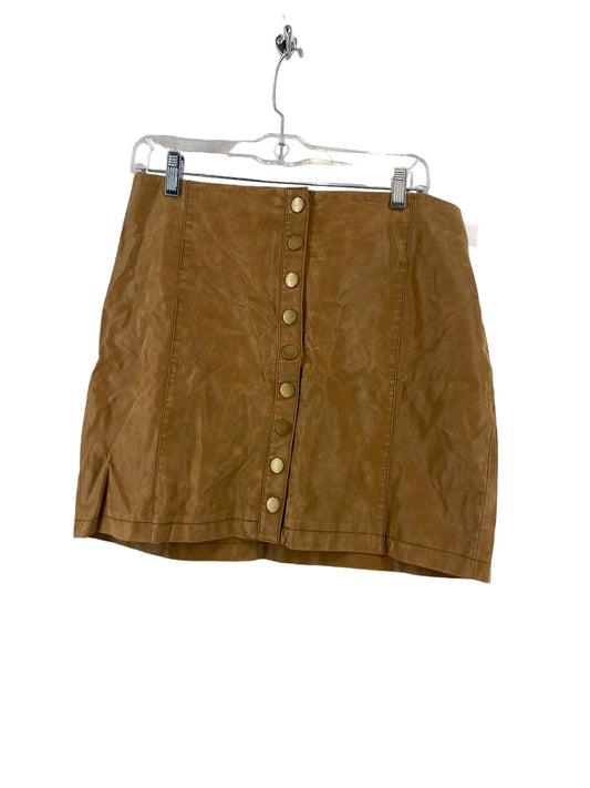 Brown Skirt Mini & Short Free People, Size 12