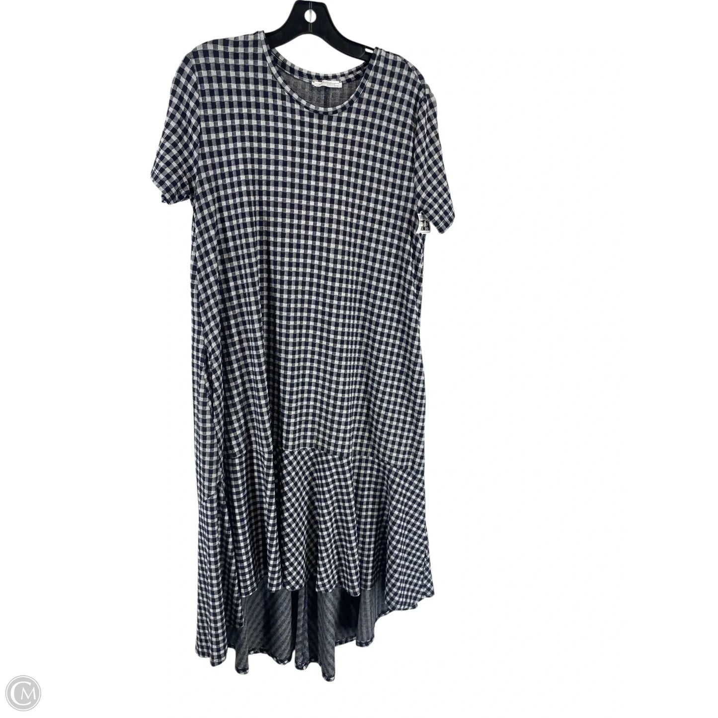 Dress Casual Maxi By Zara In Black & Grey, Size: L