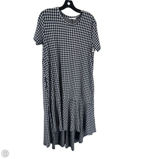 Dress Casual Maxi By Zara In Black & Grey, Size: L