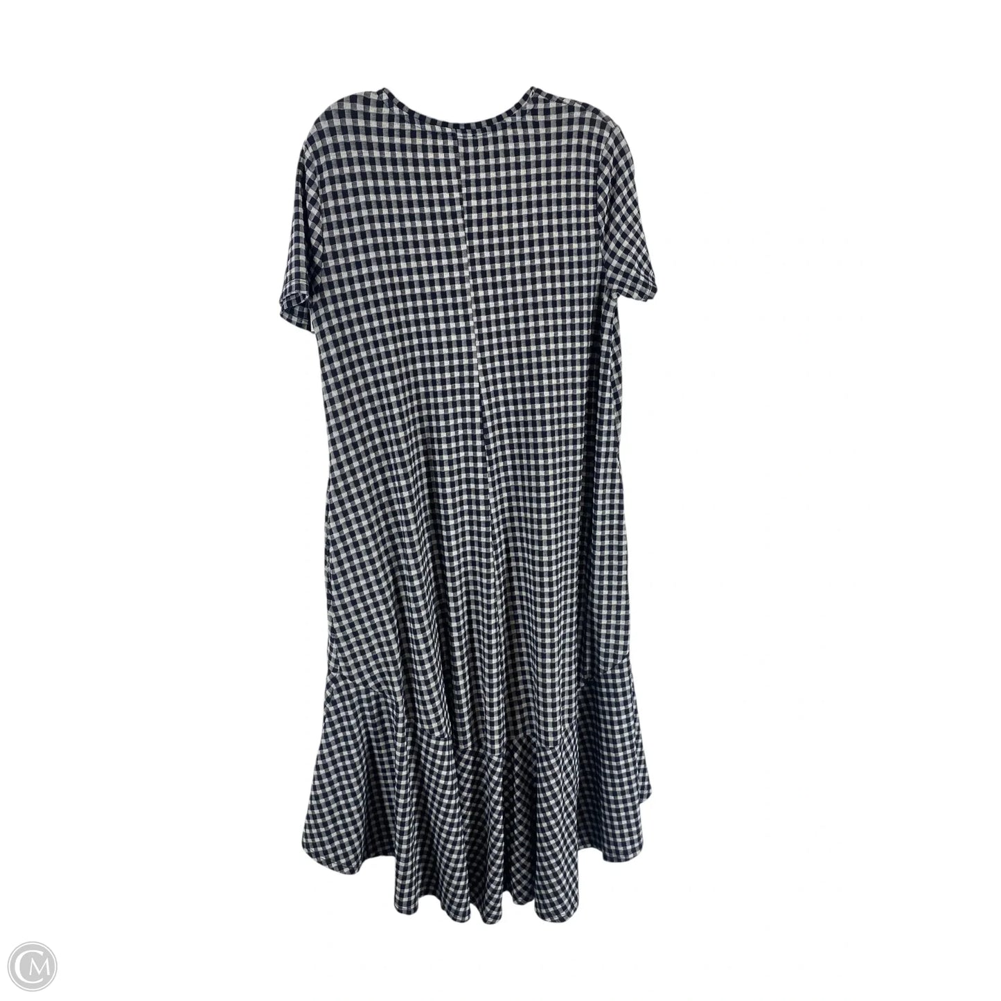 Dress Casual Maxi By Zara In Black & Grey, Size: L