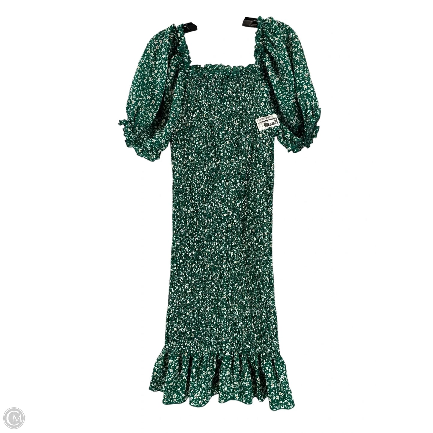 Dress Casual Short By Shein In Green & White, Size: 3x