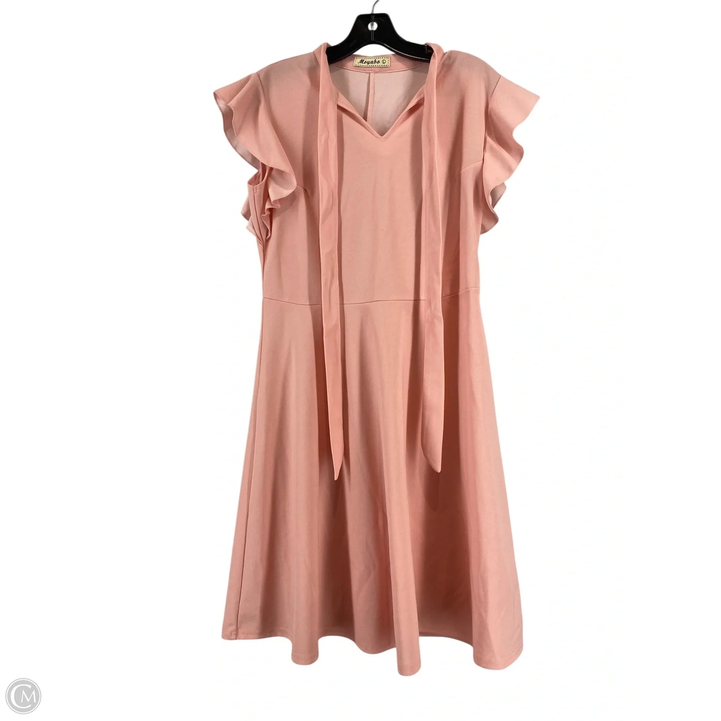 Dress Casual Midi By Cmc In Pink, Size: L
