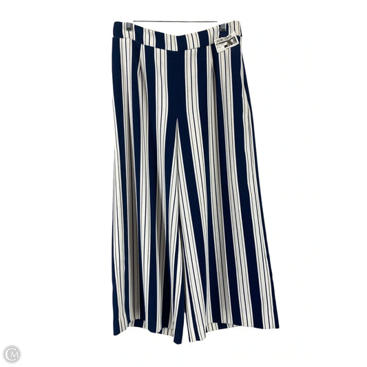 Pants Cropped By H&m In Blue & White, Size: 6