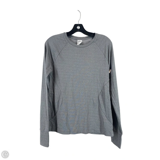 Athletic Top Long Sleeve Crewneck By Athletic Works In Grey, Size: M
