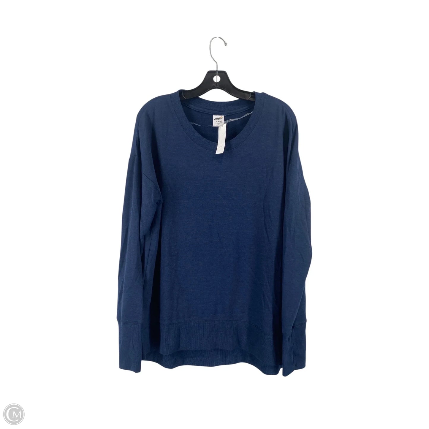 Athletic Sweatshirt Crewneck By Avia In Navy, Size: M