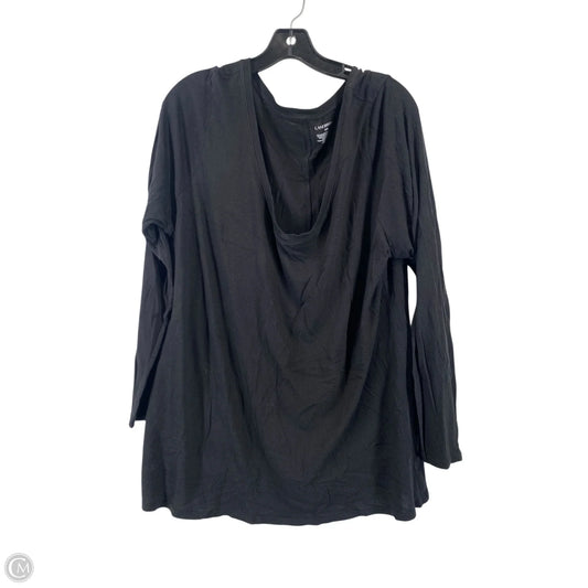 Top Long Sleeve By Lane Bryant In Black, Size: 18
