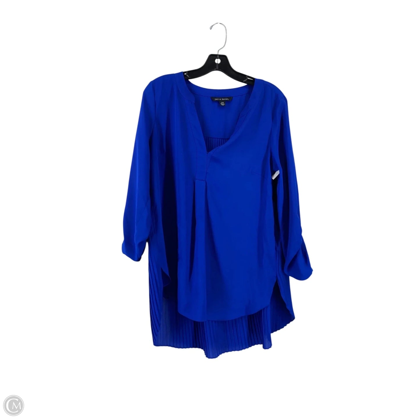 Top 3/4 Sleeve By Zac And Rachel In Blue, Size: M
