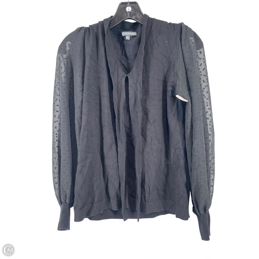 Top Long Sleeve By Adrianna Papell In Black, Size: Xs