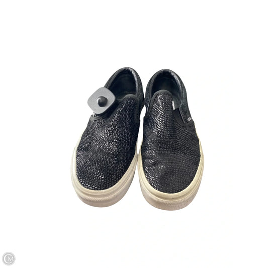 Shoes Flats By Vans In Black, Size: 6.5